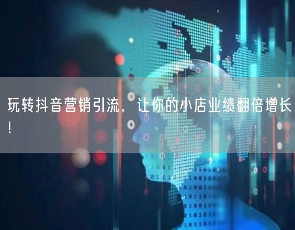 玩转抖音营销引流，让你的小店业绩翻倍增长！