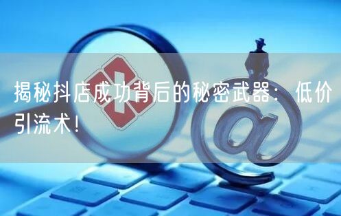 揭秘抖店成功背后的秘密武器：低价引流术！