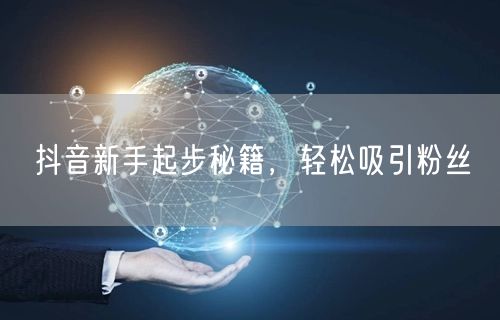 抖音新手起步秘籍，轻松吸引粉丝
