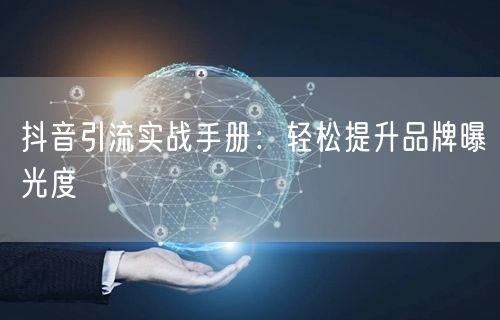 抖音引流实战手册：轻松提升品牌曝光度