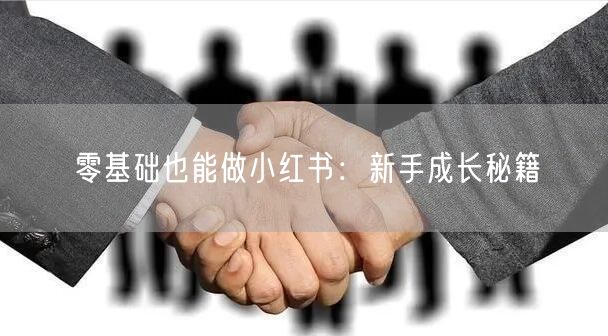 零基础也能做小红书：新手成长秘籍