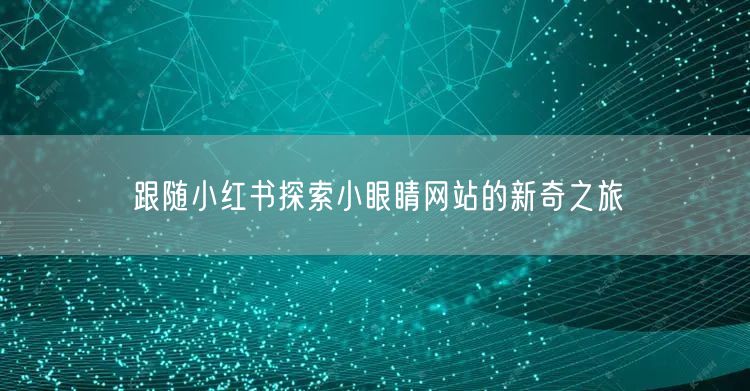 跟随小红书探索小眼睛网站的新奇之旅