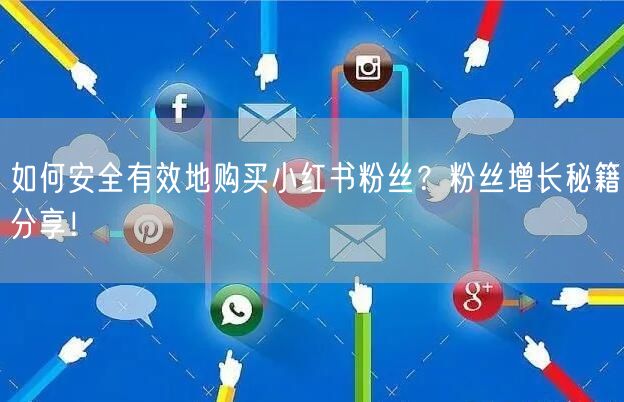 如何安全有效地购买小红书粉丝？粉丝增长秘籍分享！
