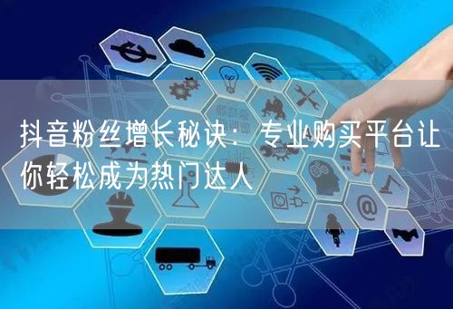 抖音粉丝增长秘诀：专业购买平台让你轻松成为热门达人
